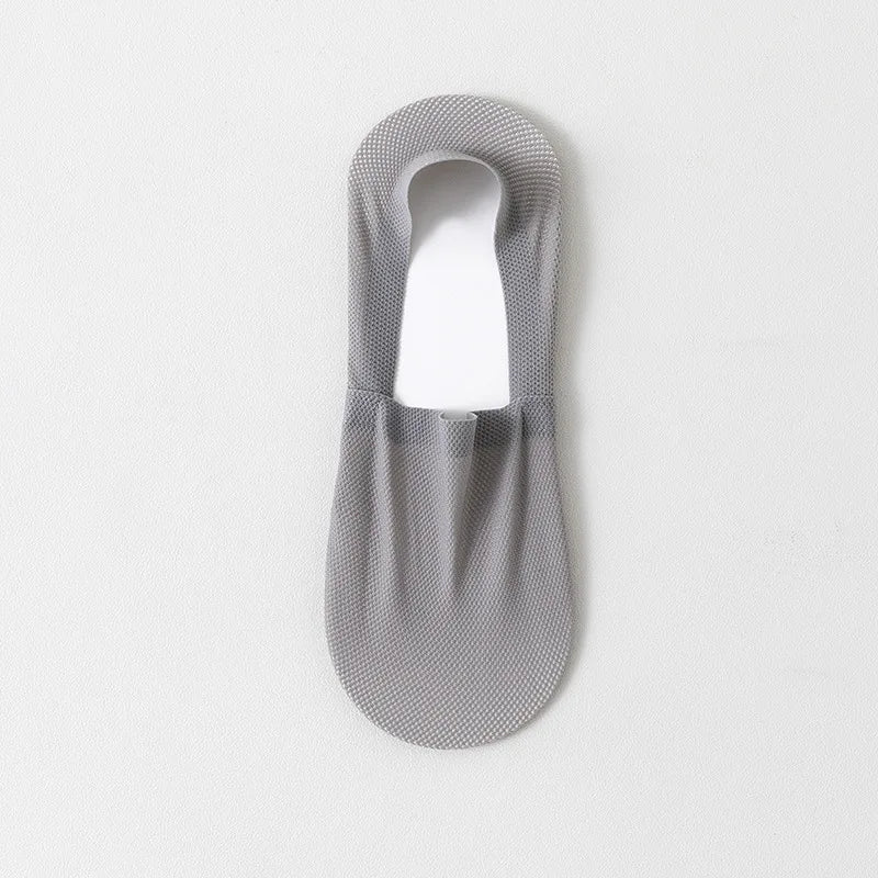 1/3/5 Pairs High-Quality Men Cotton Boat Socks Summer Thin Breathable Solid Color Silicone Anti Slip Low Top Invisible Socks