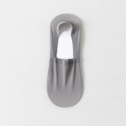 1/3/5 Pairs High-Quality Men Cotton Boat Socks Summer Thin Breathable Solid Color Silicone Anti Slip Low Top Invisible Socks
