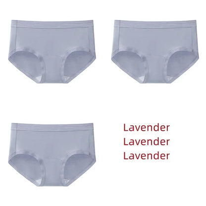 3Pcs Modal Women's Panties Lengthened Inner Crotch Female Briefs Underwear Underpants M-XXL 7A Level Antibacterial Sexy Soft Fit