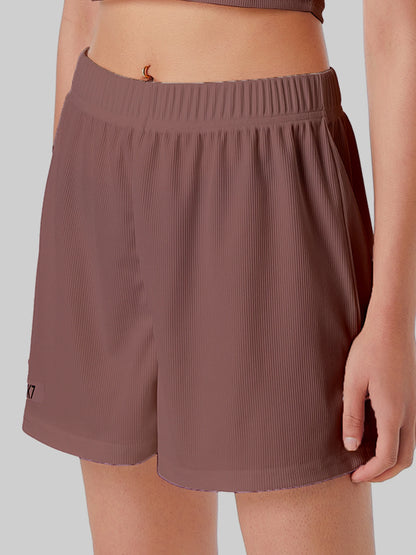Casual Shorts Women 2024 New Summer Simple Comfortable Elastic Waist Cool Breathable Solid Color Casual Sports Five Quarter Pant