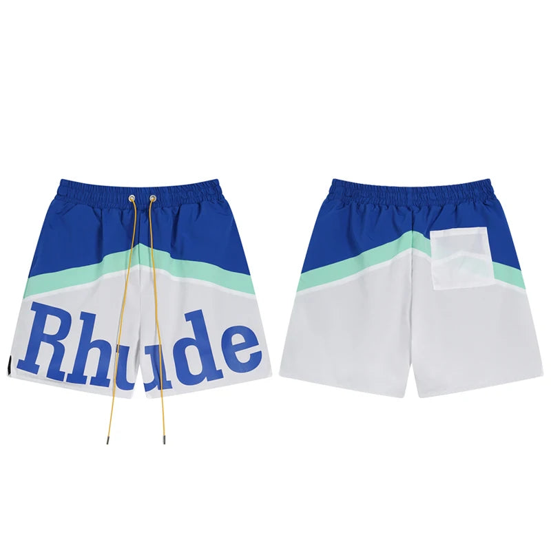 High Quality Streetwear Multi-color Rhude Beach Shorts Men Women Loose Breathable Casual Shorts