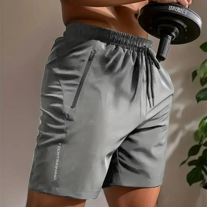 Men Gym Shorts – Breathable Quick Drying Summer Workout Pants with Elastic Waist