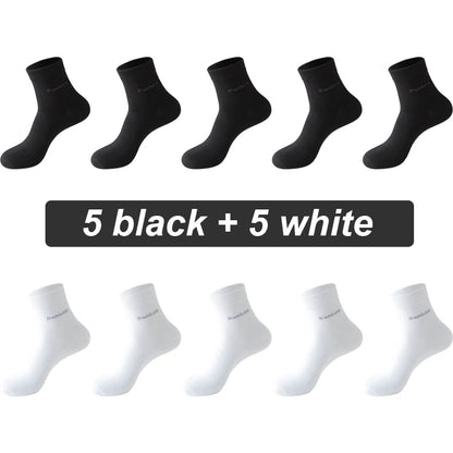 Bamboo Fiber Socks Men Casual Business - Anti Bacterial Breathable Knit Ankle Socks