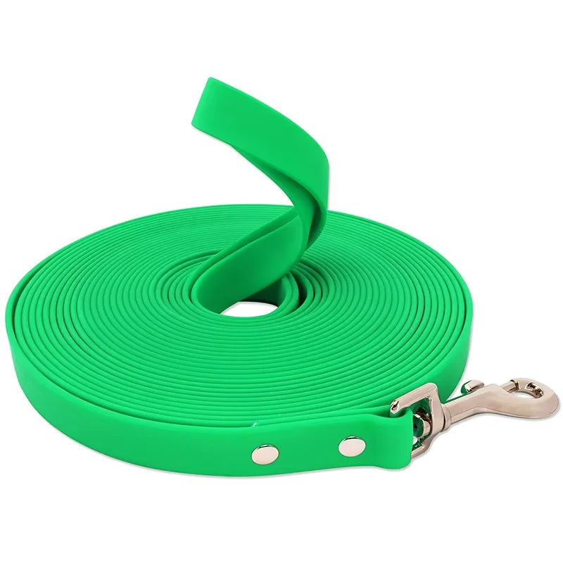 Dog Leash Waterproof Training Recall Long PVC Pet Leashes Durable Easy Clean 3M 5M 10M 15M Great for Training Beach Yard Play