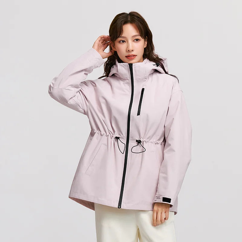 Semir Down Jacket Women 2026 New Two-Piece Three-in-One Outdoor Travel Daily Waterproof Oil-proof Stain-proof Woman Winter Coat