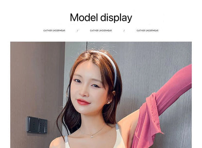 2pcs Womens Seamless Sweet Anti Sagging Bra Girl Thin Brassier Lady Comfort Soft Breathable Bra Student Simple Fashion Underwear