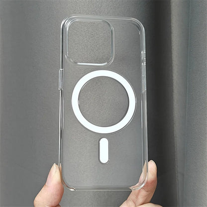 Original Magnetic Animation Clear Case For iPhone 17 16 15 14 13 17Pro Max Boxed Hard Cover For Magsafe Wireless Charging