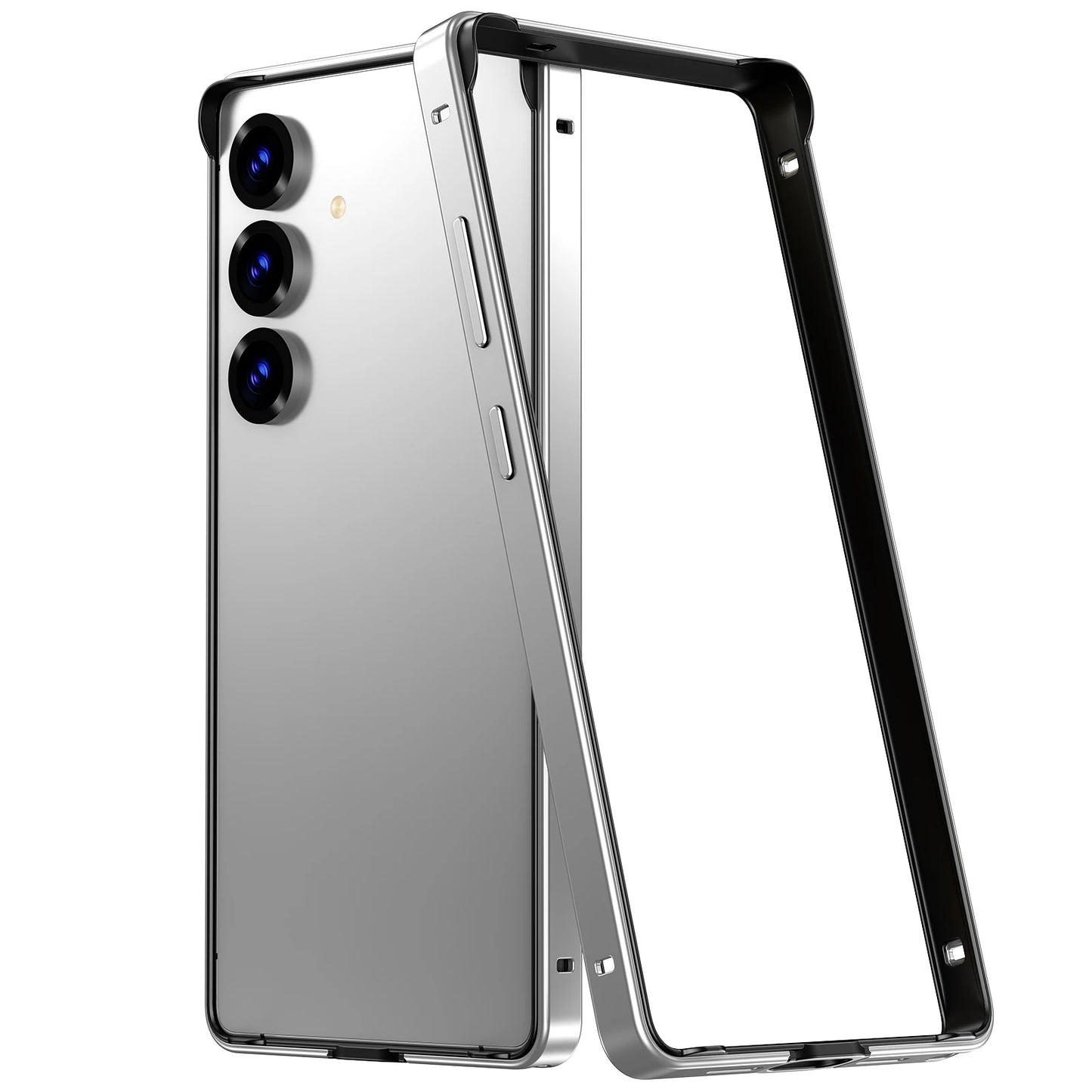 Hybrid Silicone Frame Aluminum Metal Phone Case for Samsung Galaxy S26 S25 Ultra S24 Plus Better Heat Bumper