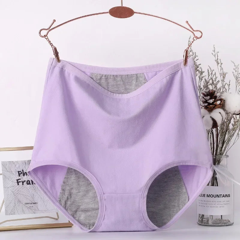 3pcs Girl Menstrual Panties Women's Physiological Briefs Ladies Period Leak Proof Panty High Waist Cotton Underwear