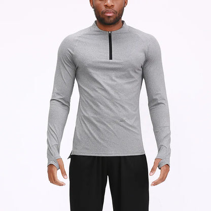 Men's Fitness T-Shirt - Long Sleeve Quick Dry Breathable Running Shirt for Sportswear