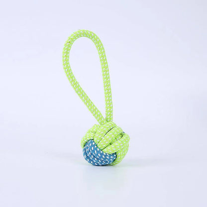 Pet Rope Toy Set - 4PCS Bite-Resistant Cotton Ball for Dogs and Cats - ZOOMNSTORE