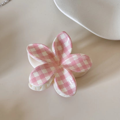 2026 New Trend Cute Flower Shape Hair Claw Set Sweet Cherry Print Hair Clips Hair Accessories For Women Girls Daily Summer Wear