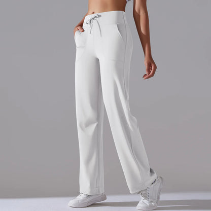 Yoga Straight Leg Sweatpant Straight Leg Women's Loose Tracksuit Pants Wide Leg Outdoor Gym Runing Casual Tracksuit Pants