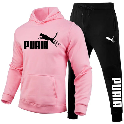 Men's Set/Hoodie/Pants Autumn Winter Daily Casual Sports Jogging Suit Home Outdoor Comfort Warm Hooded Sweatshirt and Sweatpants