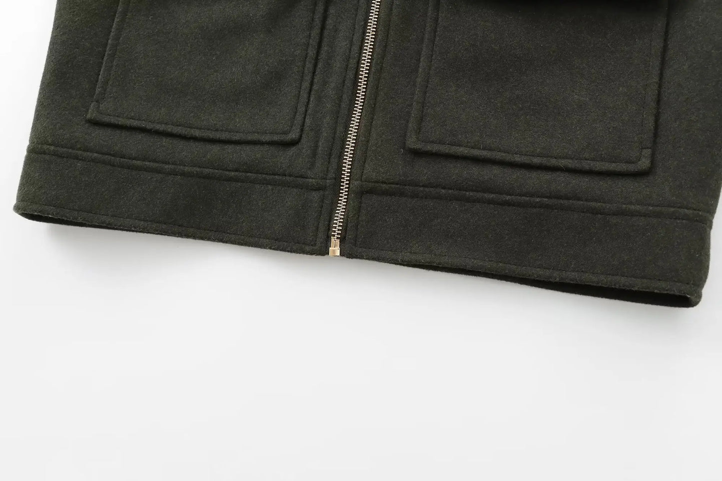 Women's Zipper Jacket - Casual Long Sleeve Coat With Pocket | Lightweight Winter Outerwear
