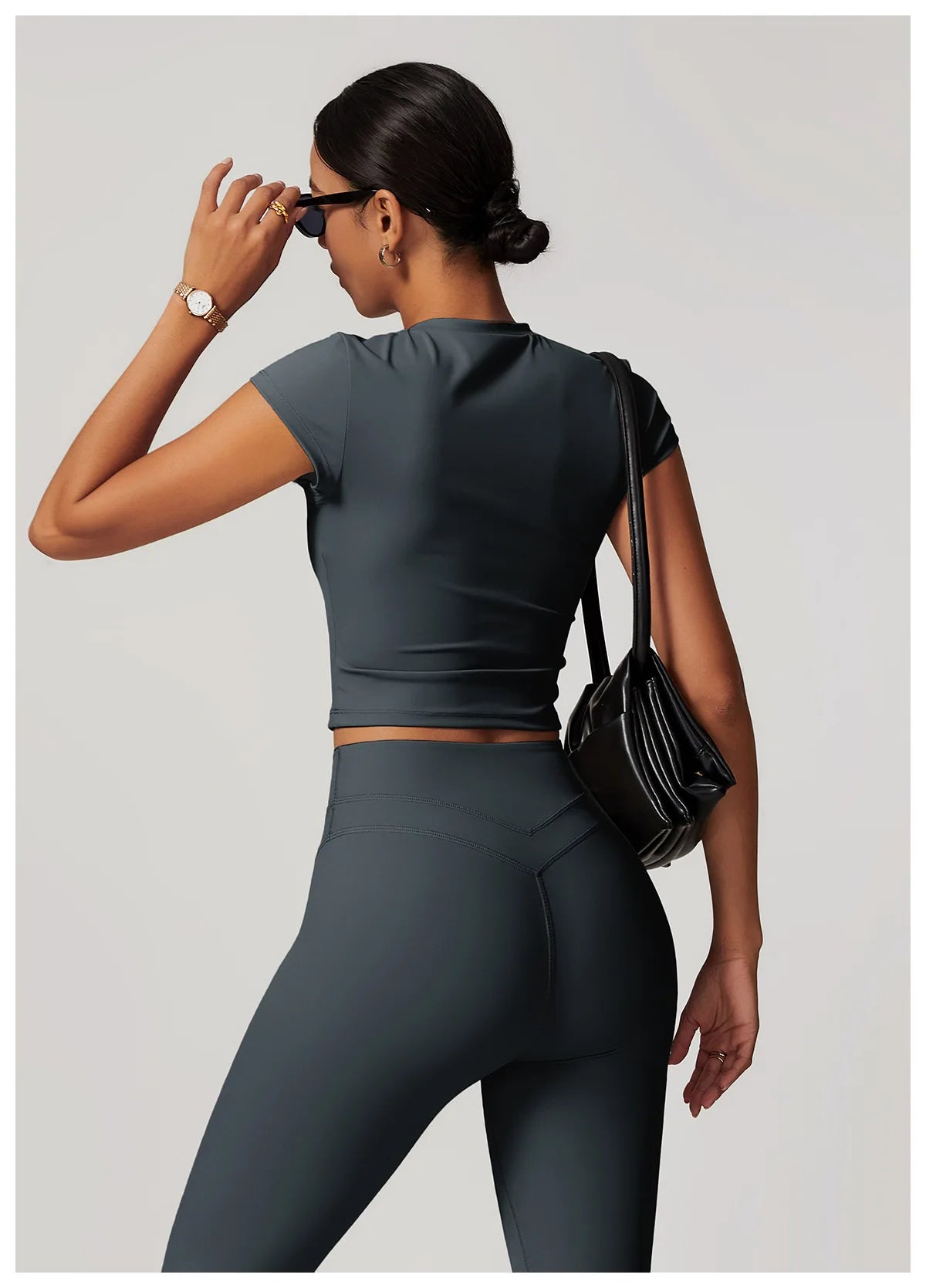 Women Yoga Top - Breathable Short Sleeve Shirt | Quick Dry Gym Top, Lightweight