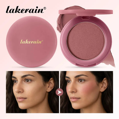 New Matte Blush Cream to Powder Cushiony Bouncy Texture Long Lasting Natural Flush Brightens Face Complexion Woman Makeup