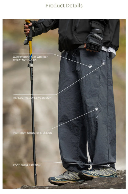 TFETTERS Brand Outdoors Men's Cargo Pants 2026 Spring Summer Outdoors Outing Casual Pants Man Watertight Baggy Riding Clothes