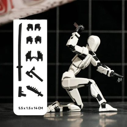 Titan Dummy 13 Action Figure Toys Multi-Jointed Movable Shapeshift Robot Mannequin Dummy Action Model Doll Toys Kid Decora