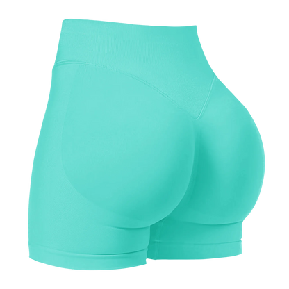 ZHEJIN Seamless Women Yoga Shorts High Waist Workout Gym Shorts Scrunch Butt Lift Biker Shorts Tummy Control Push Up Fitness