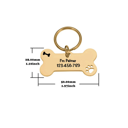 1pc carved dog tag, double-sided carved nameplate, customized collar tag, personalized cat tag, dog identity tag, pet surname ta