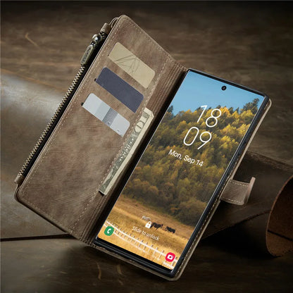 Flip Leather Phone Case For Samsung Galaxy S25 Edge S24 S26 Ultra S23 FE S22 S21 S20 Plus Note20 A16 A56 A17 A37 A57 Wallet Etui