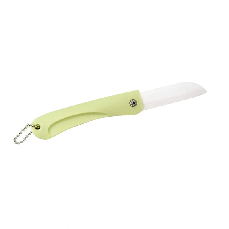 Mini Ceramic Folding Fruit Knife - Portable Kitchen Paring Knife