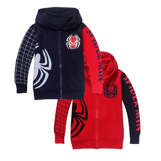 Spider-Man Halloween Hoodie - Boys Zipper Sweatshirt 2025