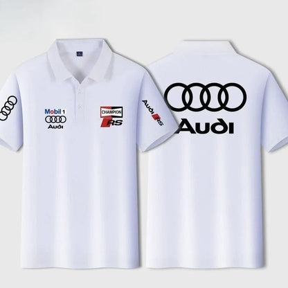 Audi RS T-Shirt - Men Polo Shirt Custom Printed Performance Car Apparel