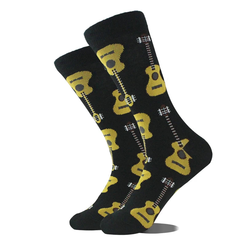 Funny Alien Shark Cotton Socks - Unisex Novelty Crew Socks