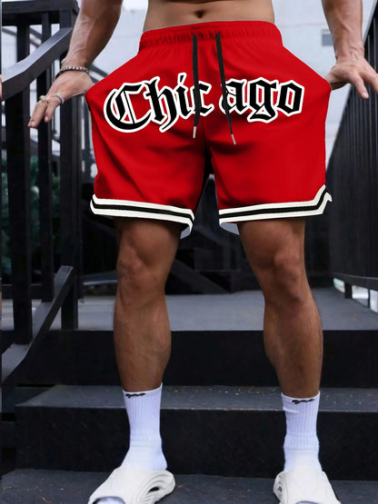 2025 Summer new casual, fashionable, comfortable, lightweight, quick-drying, breathable 3D digital printed men's shorts
