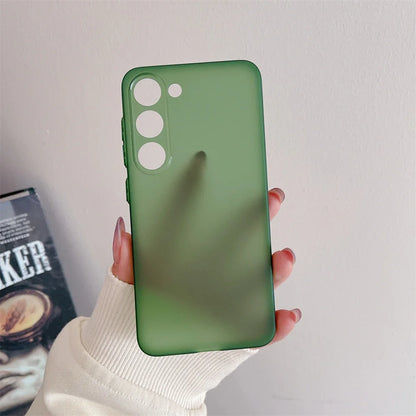 Ultra Thin Matte Armor Translucent Case For Samsung S26 ULTRA S25 FE S24 S23 FE S22 S21 Plus Ultra Note 20 Ultra Soft Back Cover