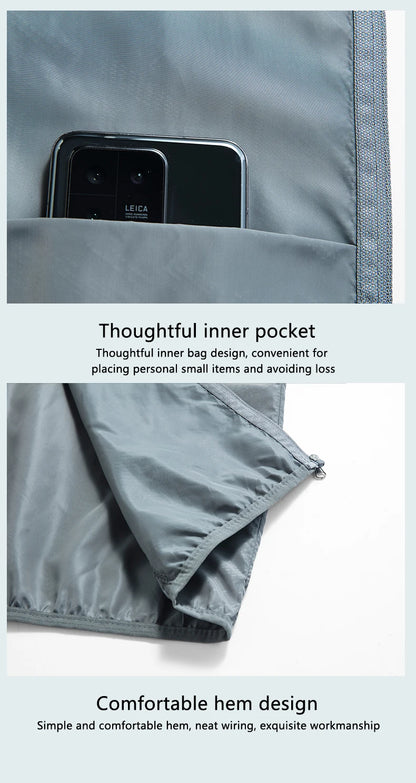 Waterproof Hiking Jacket - Lightweight Quick Dry Jacket With UPF 50+ Sun Protection Coat