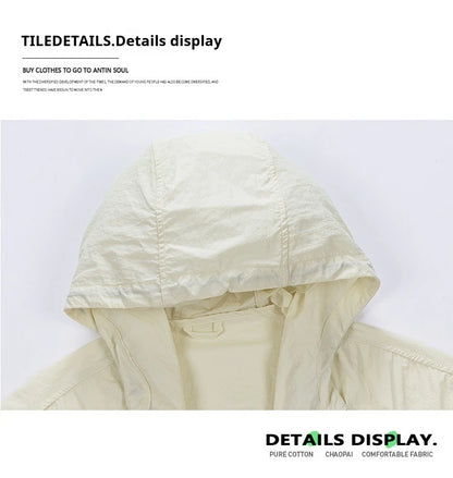 Outdoor Sun Protection Clothing Ultra-thin Anti-ultraviolet Sun Protection Clothing Breathable Sports Workwear Jacket