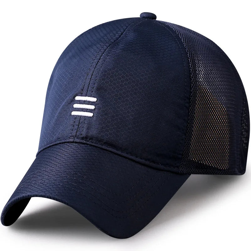 Oversize Big Head Man Plus Size Baseball Cap Spring Summer Thin Fabric Mesh Sun Hat Male Snapback M 55-59cm L 60-64cm