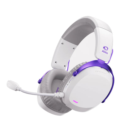 Akko GH300 Gaming Wireless Headphone with Mic Over-Ear Headset 7.1 Virtual Surround Sound Quad-Mode Head-mounted for Music Game