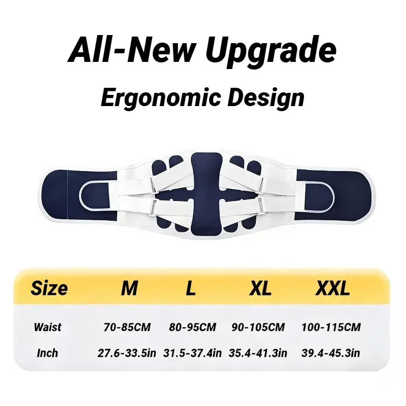 Back Brace Support Belt For Lower Pain Relief Adjustable Men Women Waist Lumbar Sciatica Scoliosis Herniated Disc Corset Posture