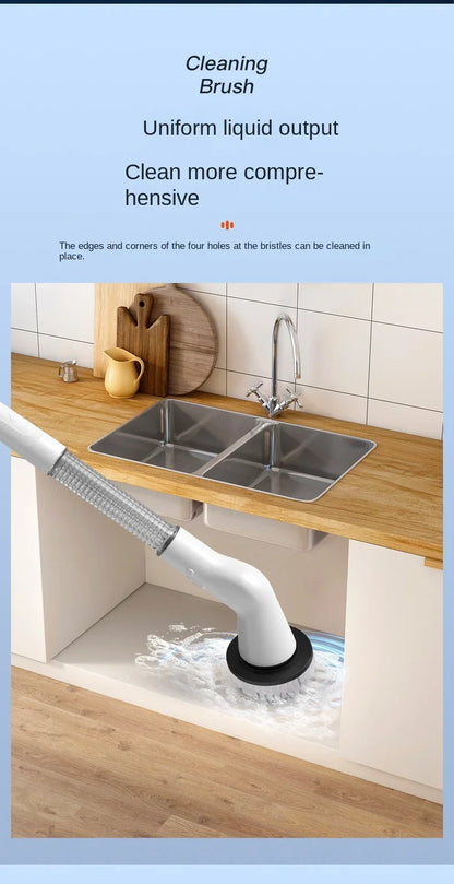 New Style Electric Cleaning Brush 5 in 1 Electric Multi-functional Home USB Automatic Cleaning Brush for Kitchen & Bathroom