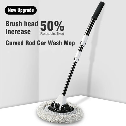 15 Bend Car Cleaning Brush - Telescoping Chenille Wash Mop