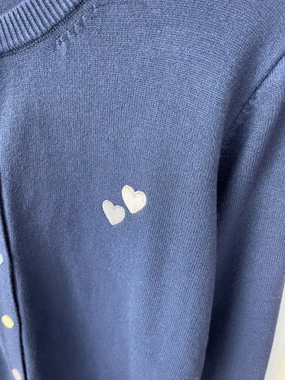 Fashion Versatile Women Sweater 2026 Autumn Winter Elegant Embroidered Women Knit Cardigan Long Sleeve Unique Colorful Buttons