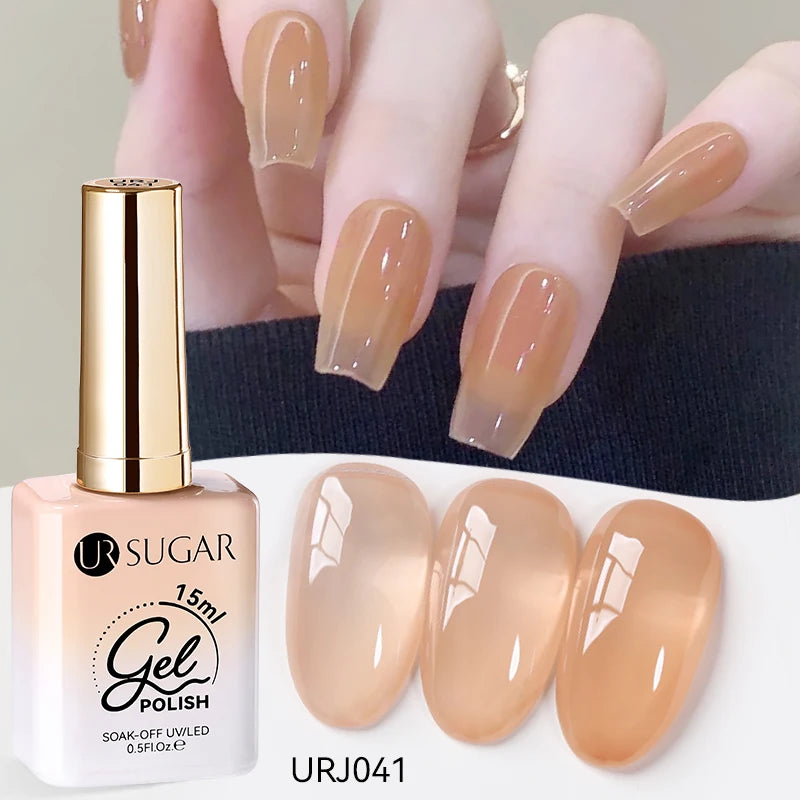 Jelly Gel Polish - Eco Friendly Semi Permanent UV LED Nail Polish for Salon Use