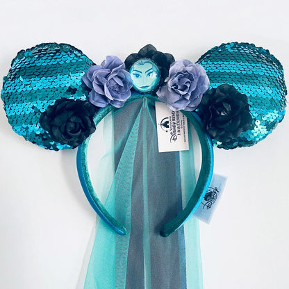 Disney Princess Headband - Mickey Ear Hair Hoop with Sequin Bow