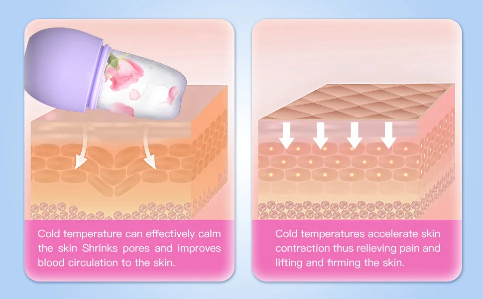Silicone Face Ice Cube Mould Beauty Skin Care Silicone Face Ice Roller