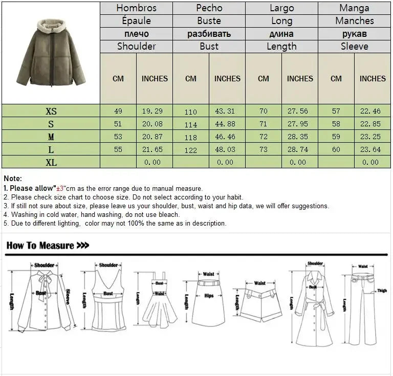 Hooded Winter Jacket – Women's Padded Coat With Zip Up Fleece Outerwear