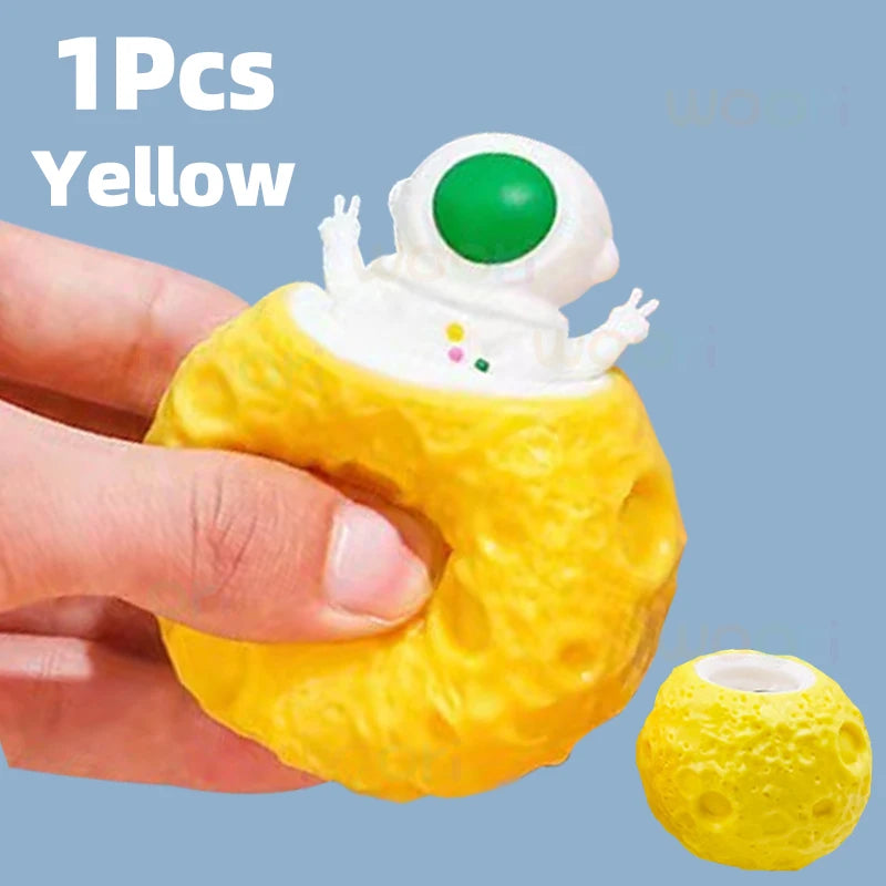 Squeeze Astronauts Planet TPR Cup Anti Stress Pop Up Funny Toys Joke Decompression Fidget Sensory Stress Gift for Kids Adults
