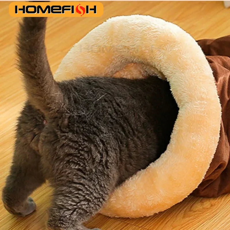Autumn and Winter Cat Sleeping Bag Semi-enclosed Cat Nest Warm Small and Medium-sized Pet Nest Can Be Disassembled and Washed
