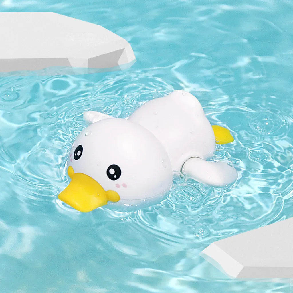 Bath Bathtub Toys for Toddlers 1 2 3 Years Old Duck Rotatable Waterwheel Bathroom Strong Suckers Water Scoop Fun Bath Toys Gifts
