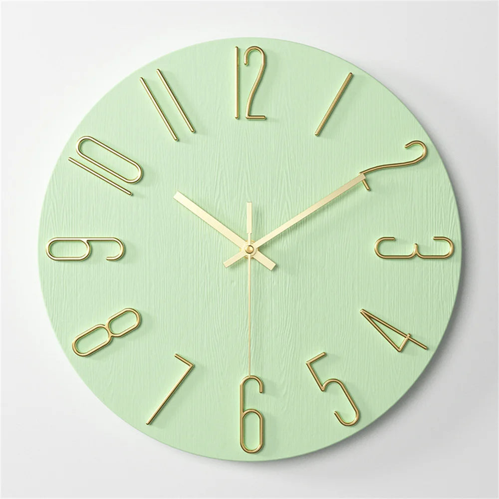 Battery-Powered 12-Inch Analog Wall Clock - Small Clock for Home Office Kitchen and Classroom