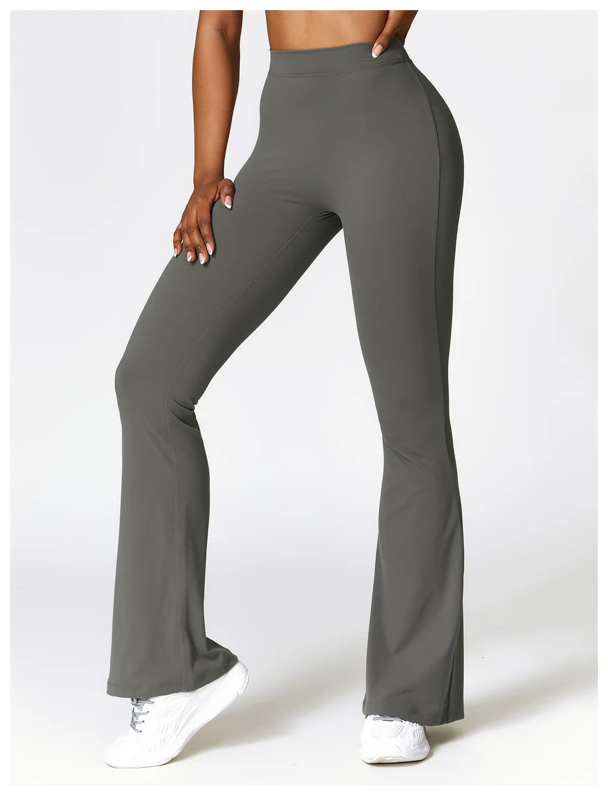 New Yoga Pants Flare Leggings Women High Waist Wide Leg Pants Women Gym Fitness Sports Flared Pant Dance Trousers V-shaped Hip