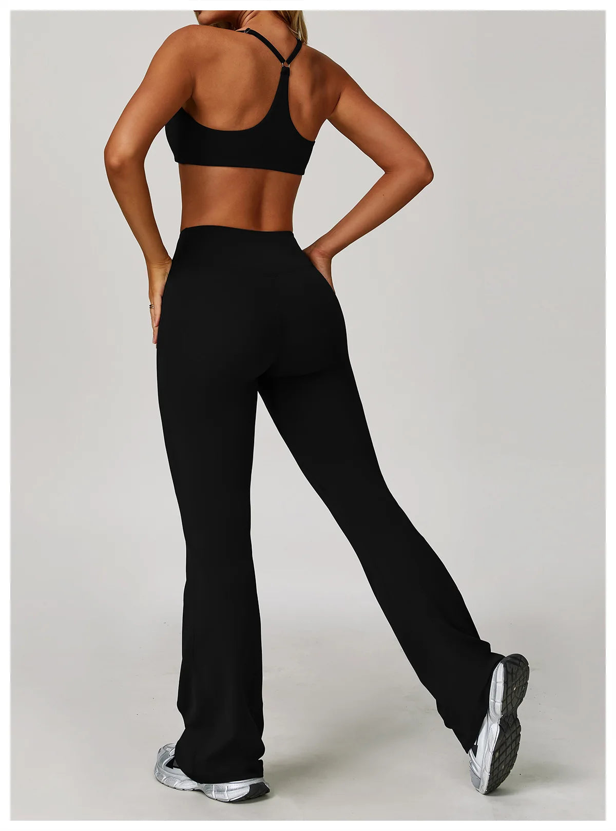 Women Yoga Sports Set - Running Fitness Outfit with Super Elastic, Breathable Gym Tracksuit
